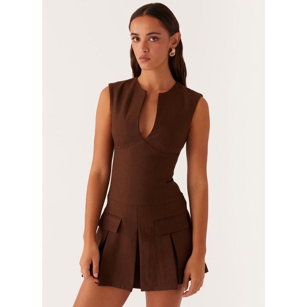 Peppermayo Brown Mini Dress
